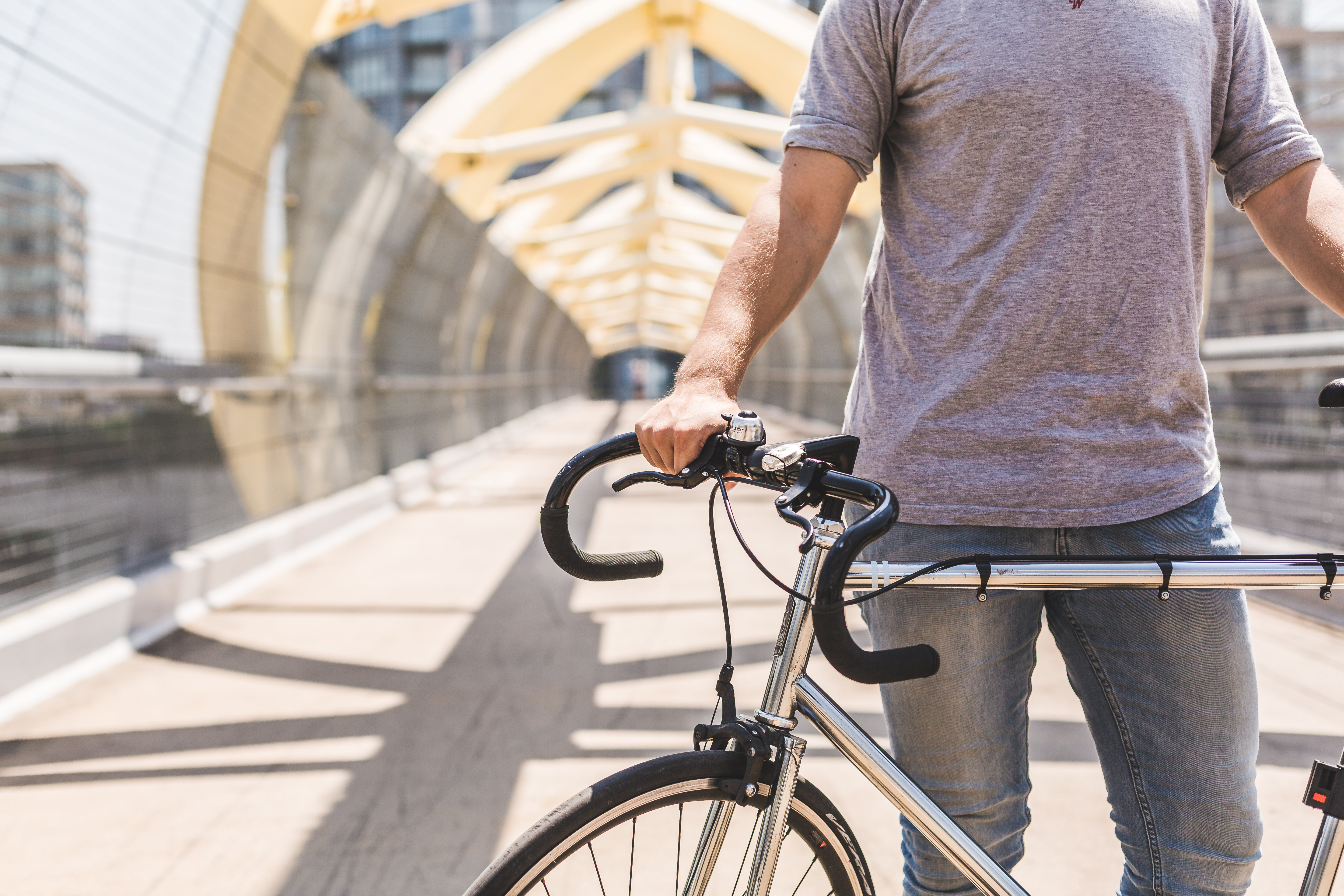 city bike handlebars