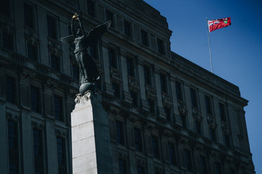 city monument & flag