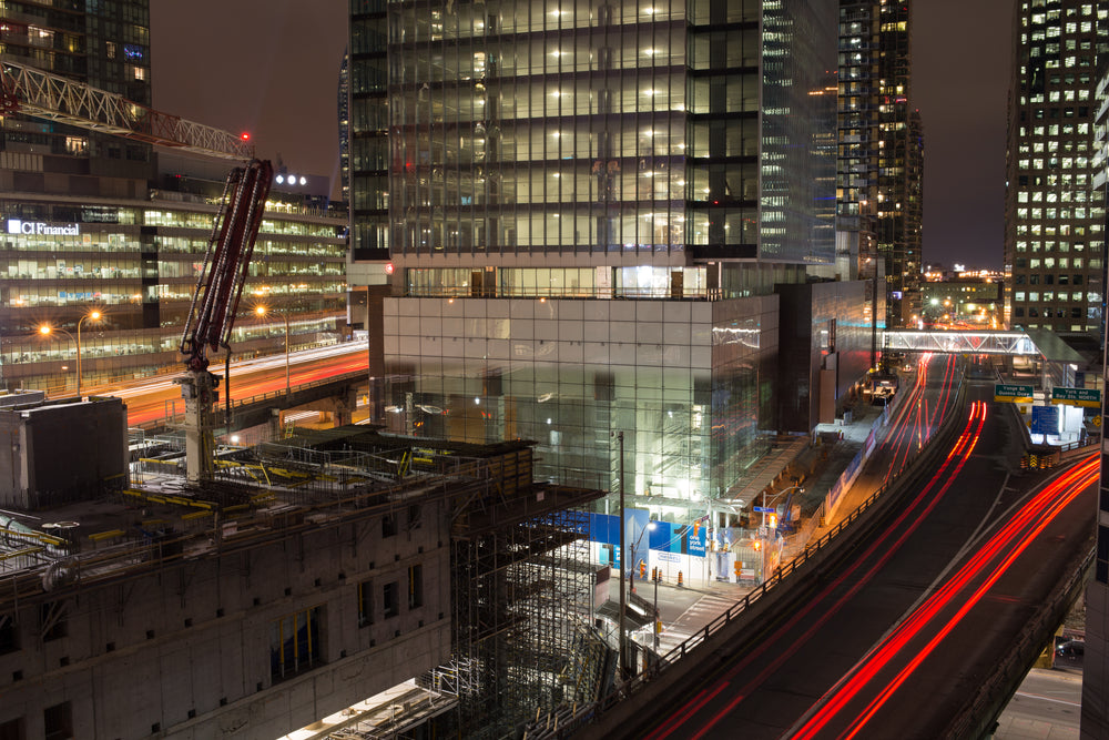 city night lights & cars