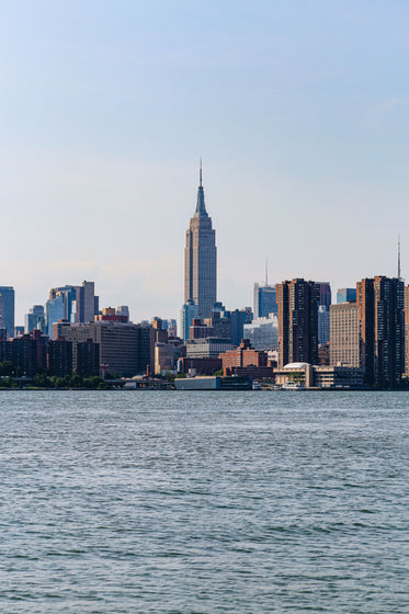 city skyline from across water