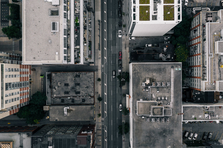 City Street As Viewed From Above