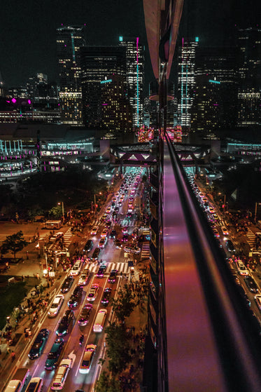 city street at night