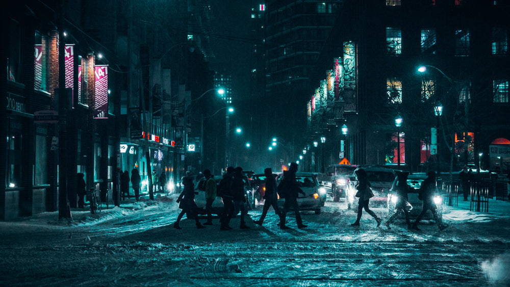 city winter street