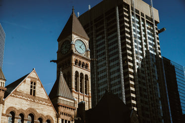 classic clock tower by modern construction