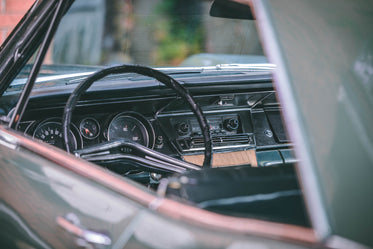 classic vintage car dash