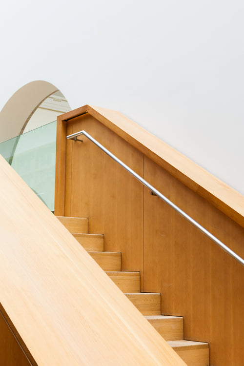 clean interior design of staircase