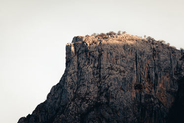 cliff edge under the sun