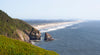 clifftop view of sea shore