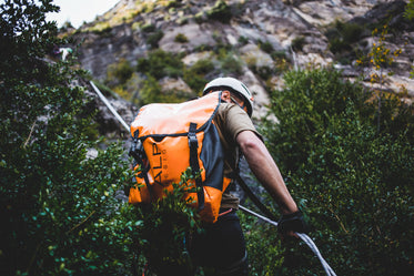 Picture of Climber Repelling A Mountain - Free Stock Photo