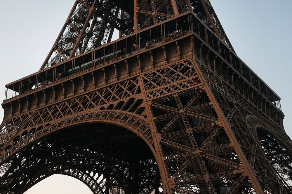 close up eiffel tower