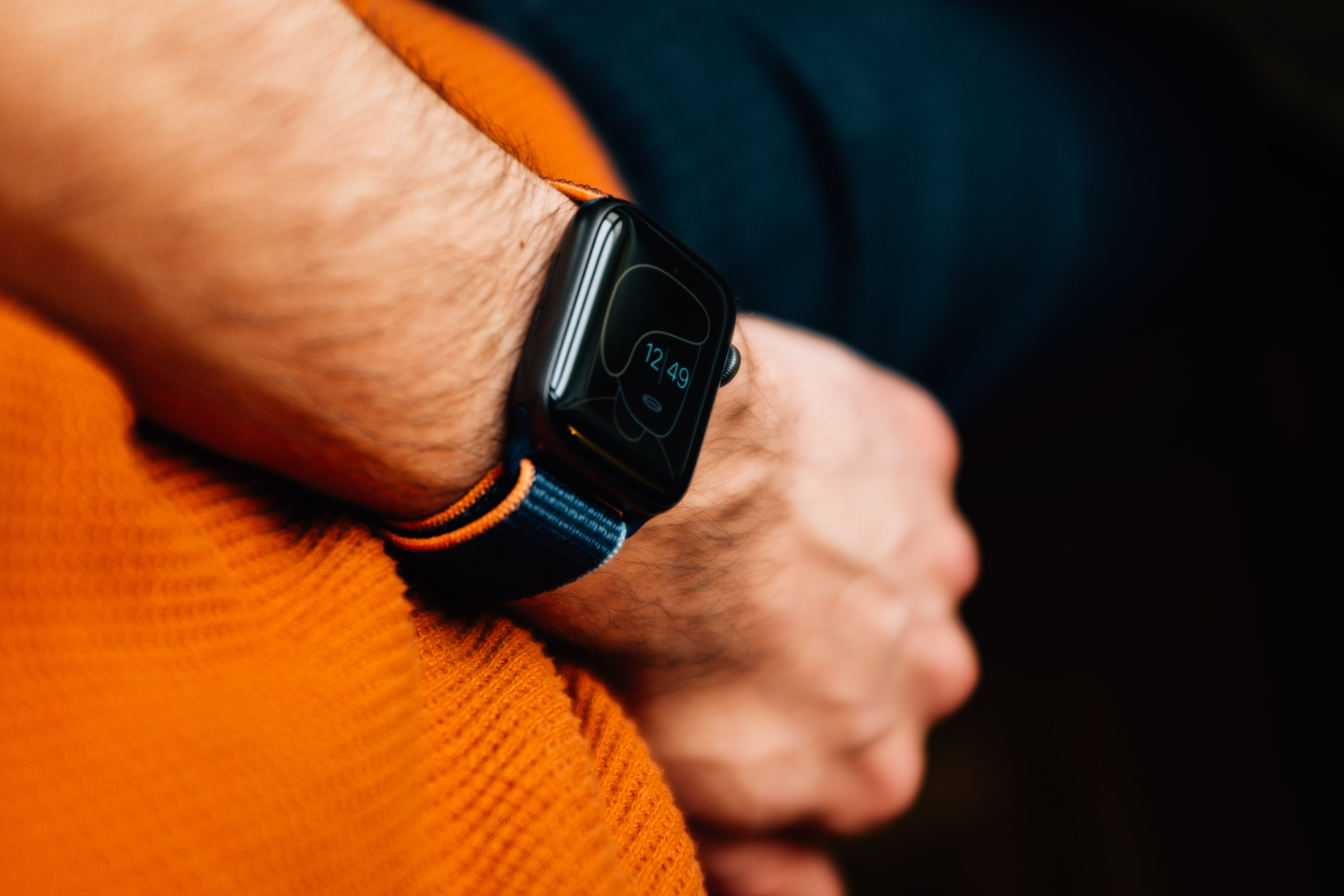 Close Up Of A Person Arm Wearing A Smartwatch