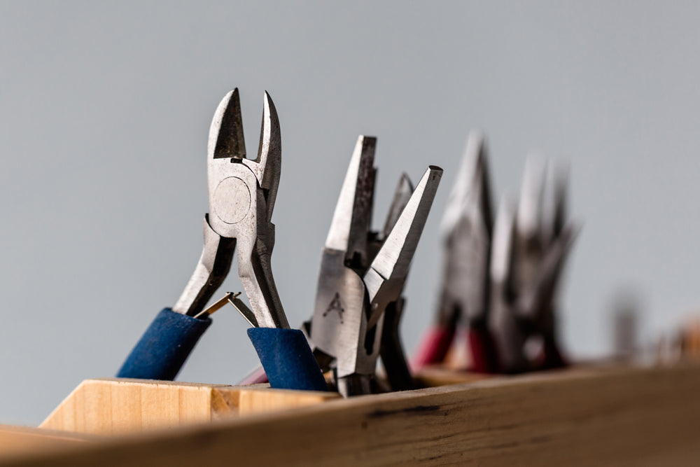 close-up of handheld tools