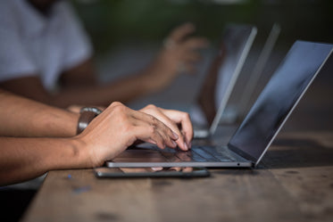 close up of people working