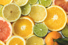 close up on citrus slices