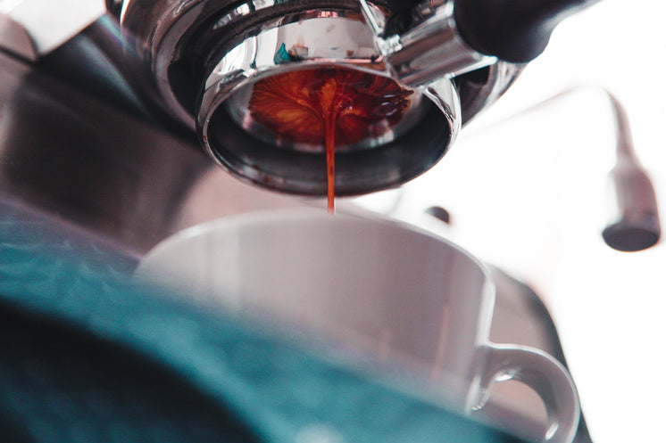 Close Up On Espresso Machine Pull