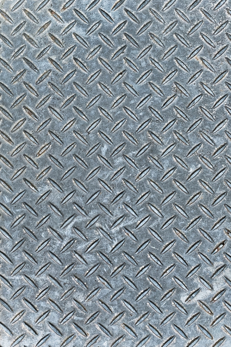 Close Up Texture Of Metal Criss Cross Tread