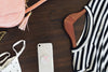 clothing accessories flatlay