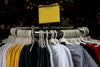clothing rack t-shirts for sale blank sign
