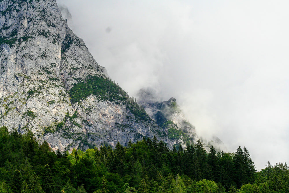 clouds hide mountains