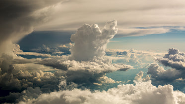 céu nublado nas alturas