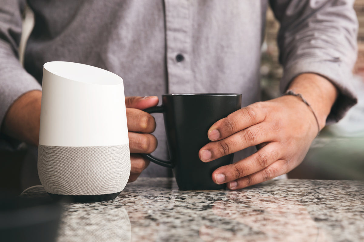 coffee and smart home device