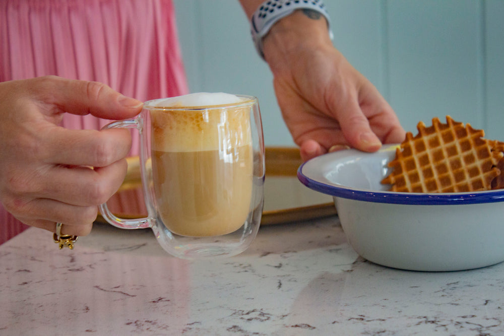 coffee and waffles