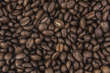coffee beans from above