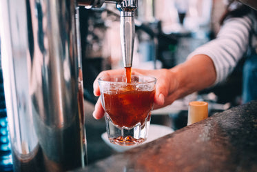 cold brew coffee on tap