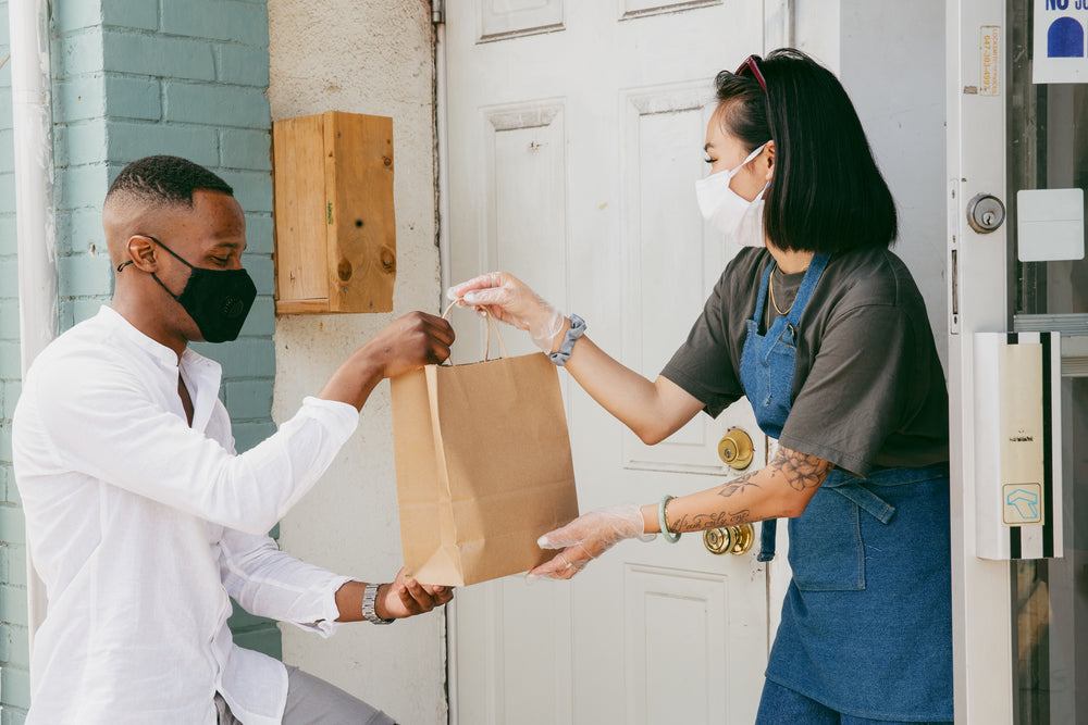 collecting order at curbside from retail store