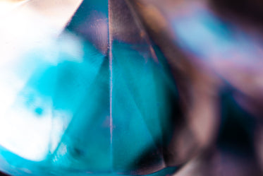 colored facets of a gemstone