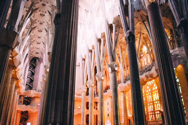 columns and staircase in church