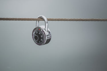 combination lock on fence