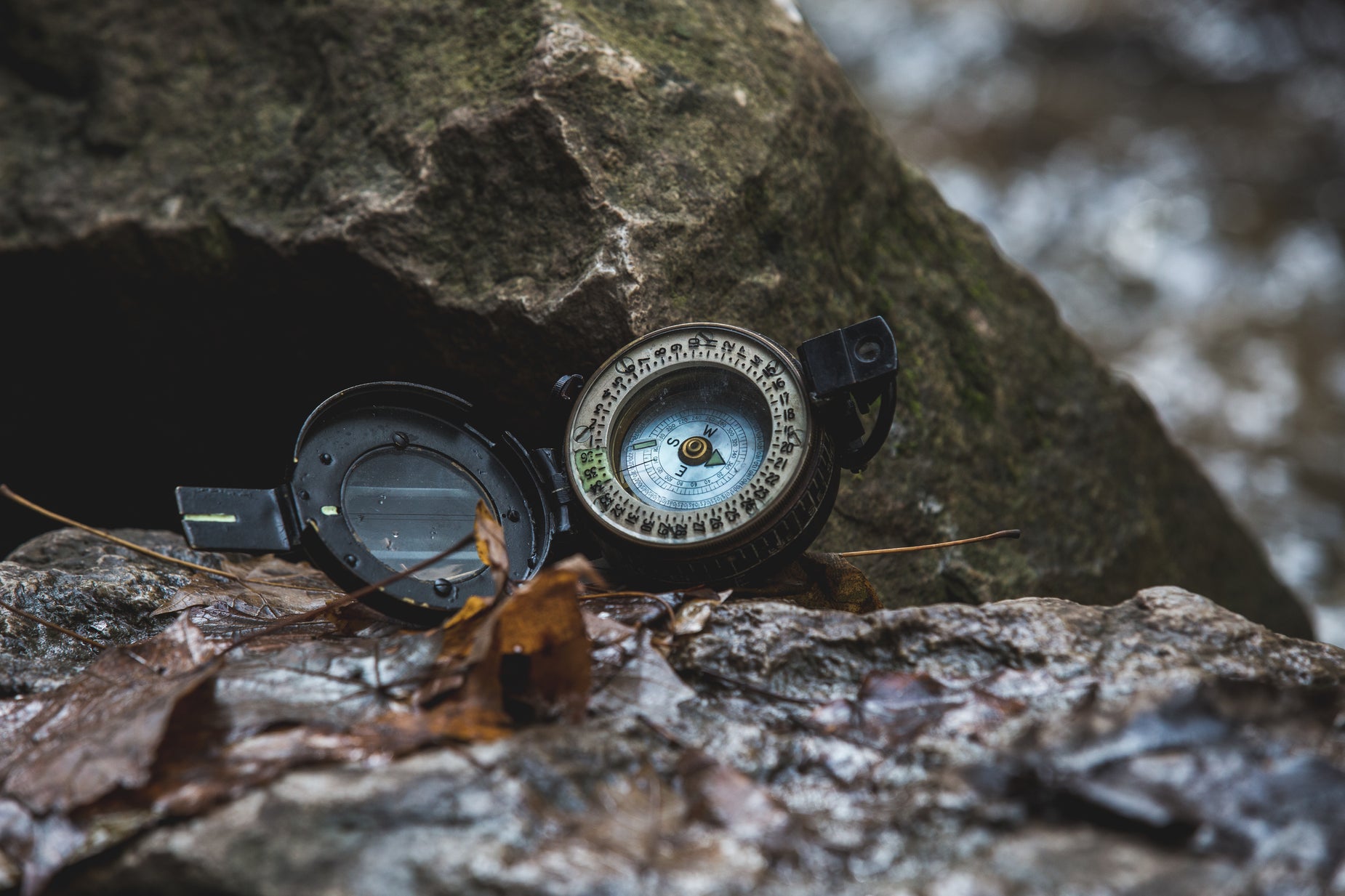 Free Stock Photo of Compass On Rocks Close-up — HD Images