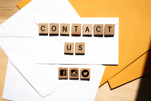 Contact Us Lettering