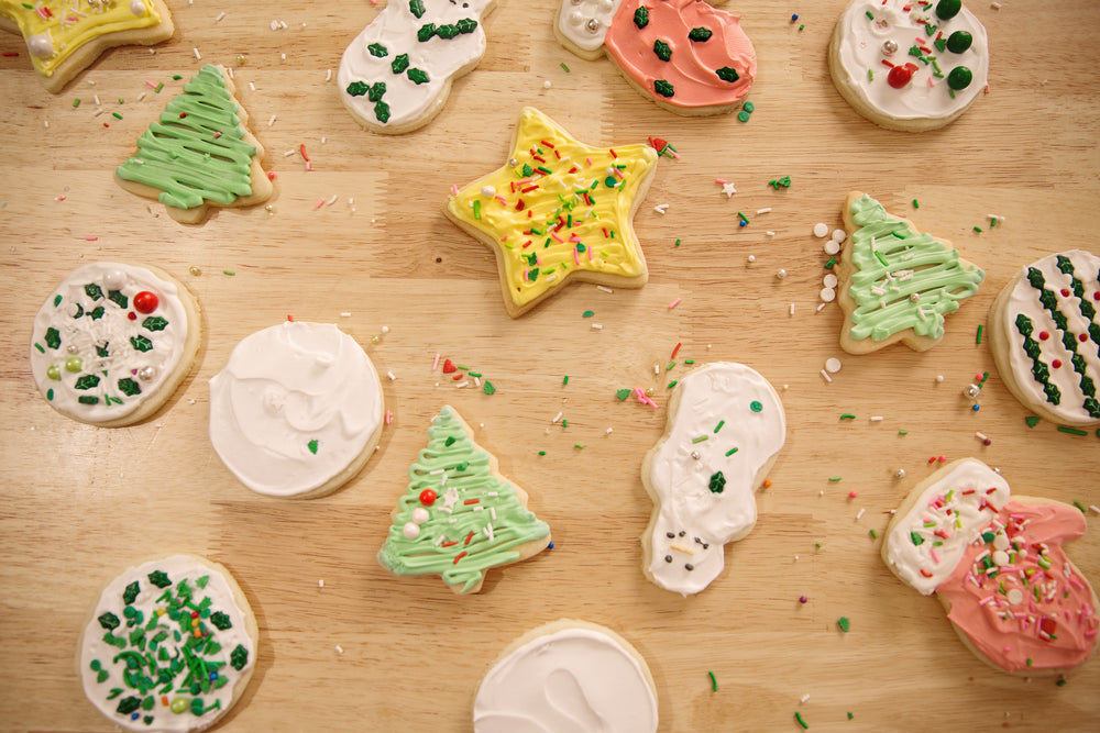 cookies on wood