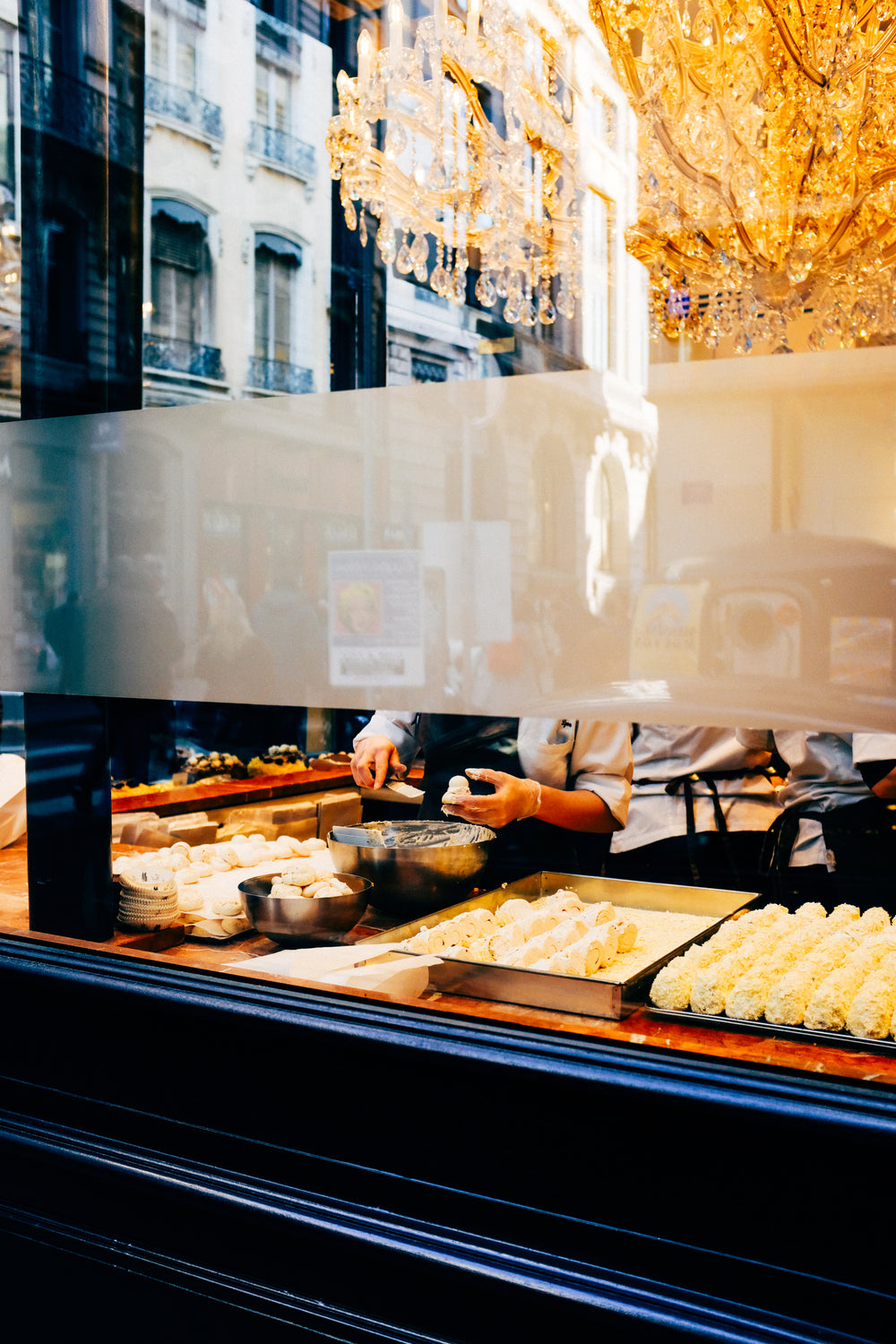 cooking behind glass