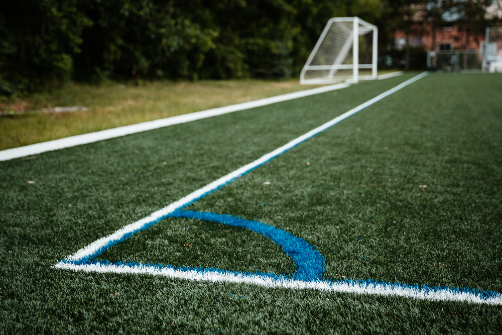 posição de escanteio no campo de futebol