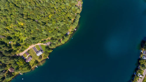 cottage country aerial
