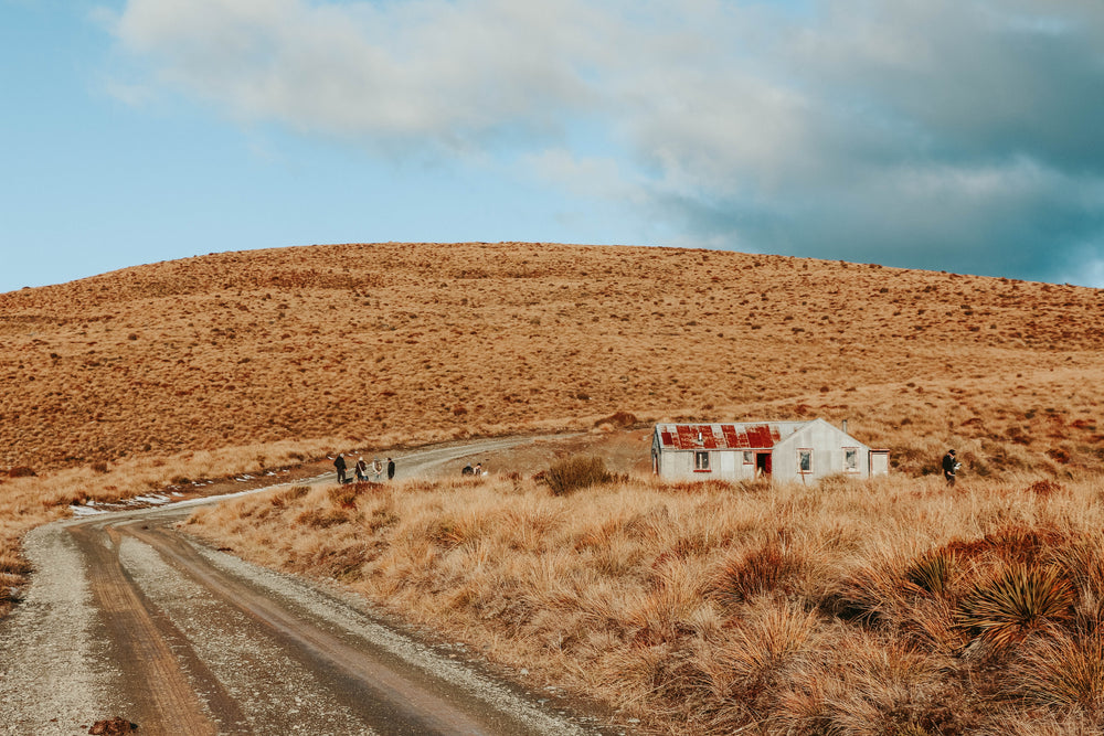 country road in grassy hills