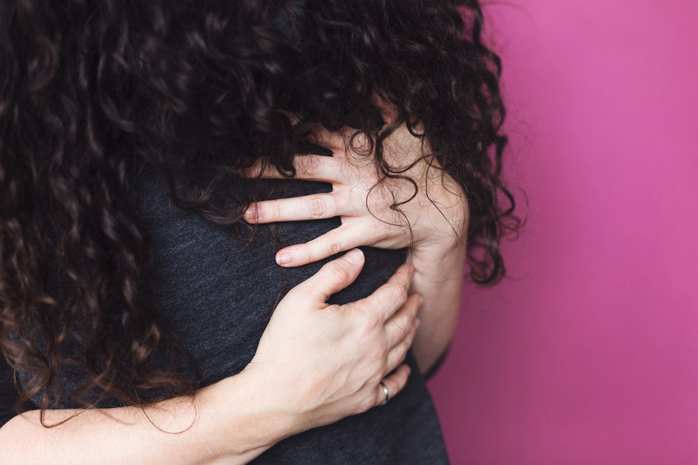 couple hugging embrace