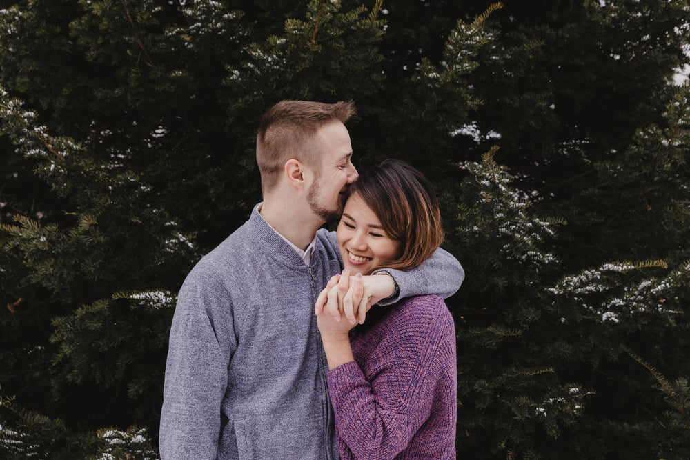 couple in the forest