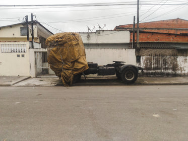 covered vehicle streetside