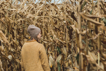 cozy fall fashion in field