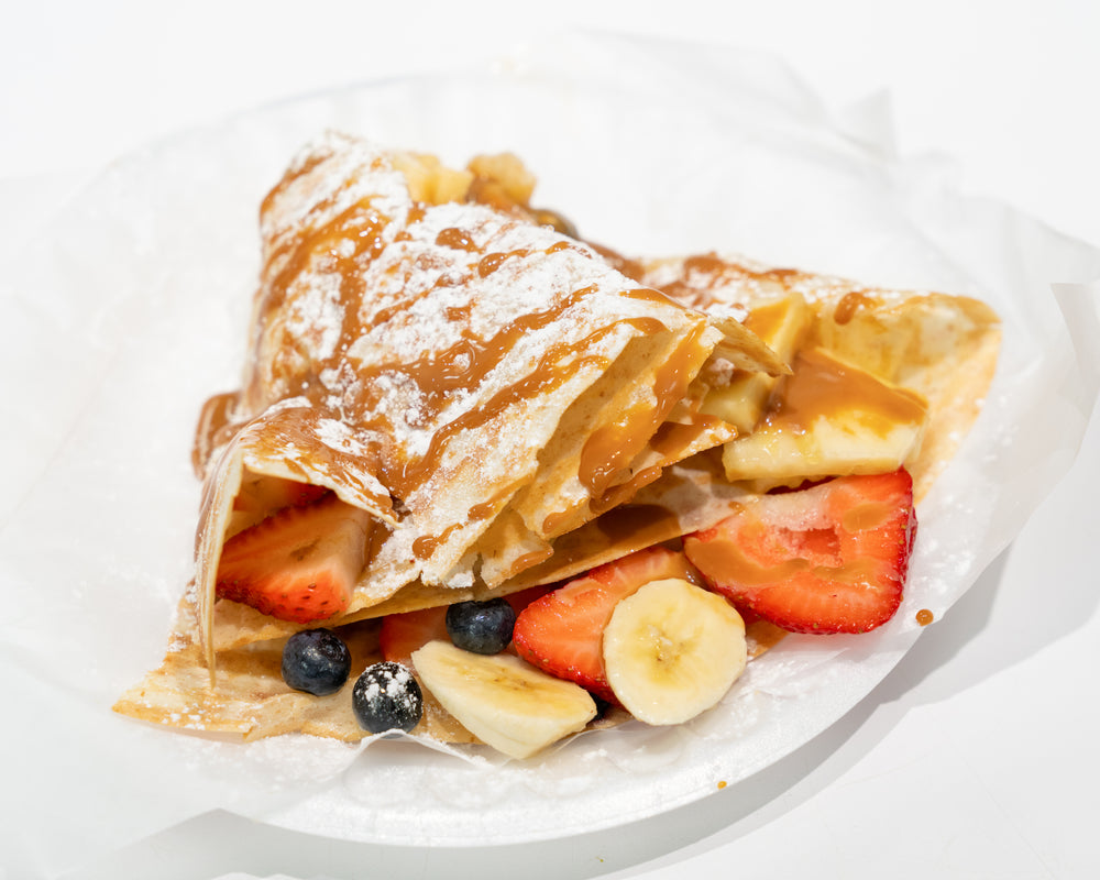 crepes filled with fresh fruit