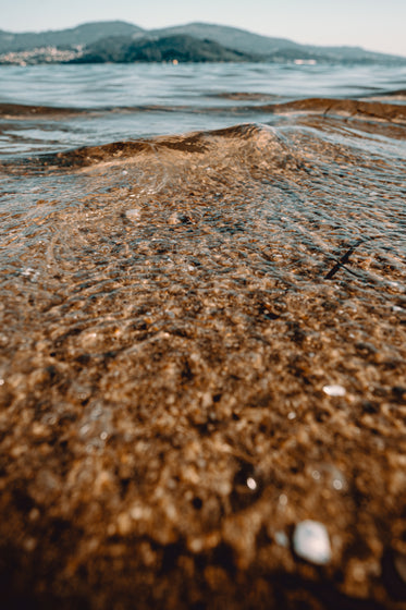 crystal clear water on the beach