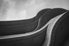 curves of modern architechture black and white