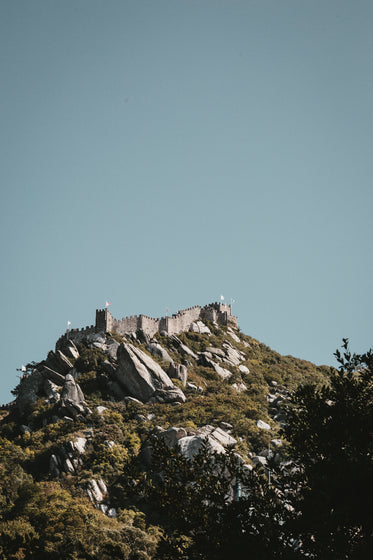 curvy castle walls