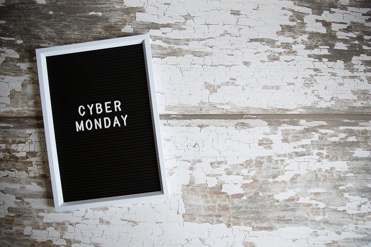 cyber monday with blank space