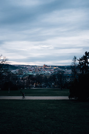 czech park at twilight