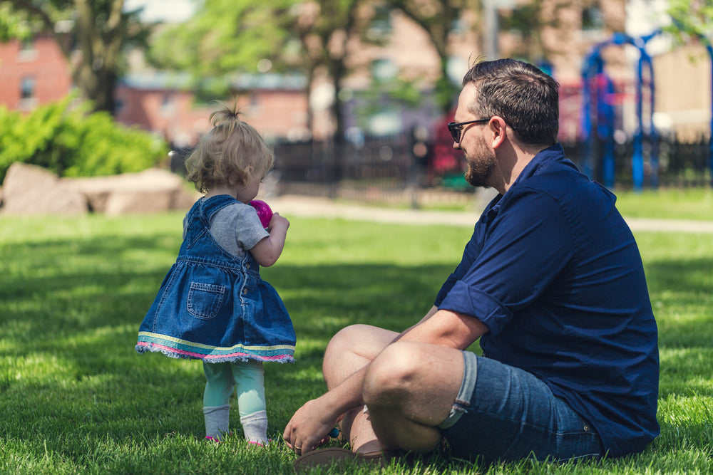 dad at the park